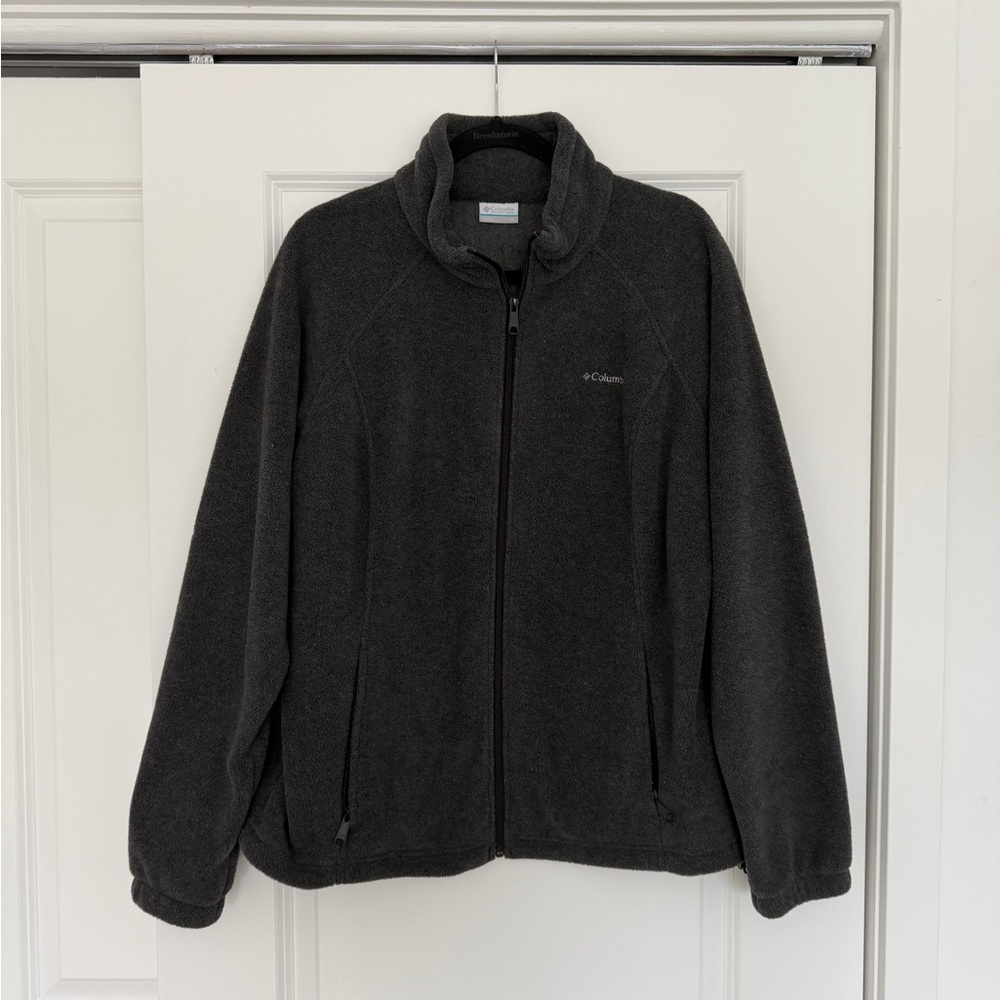 Columbia | Dark Gray Fleece Zip Up Jacket
